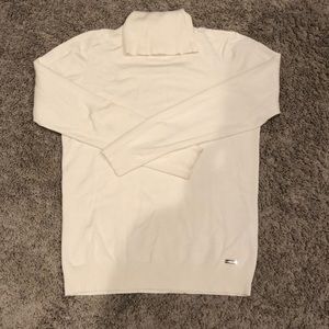 Cream Calvin Klein turtle neck